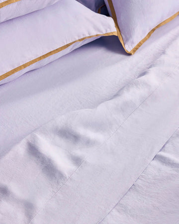 Hommey - Linen Fitted Sheet - Wisteria - Queen