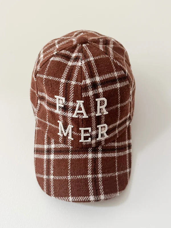 FARMER by Whitney Spicer - Choc Plaid Cap