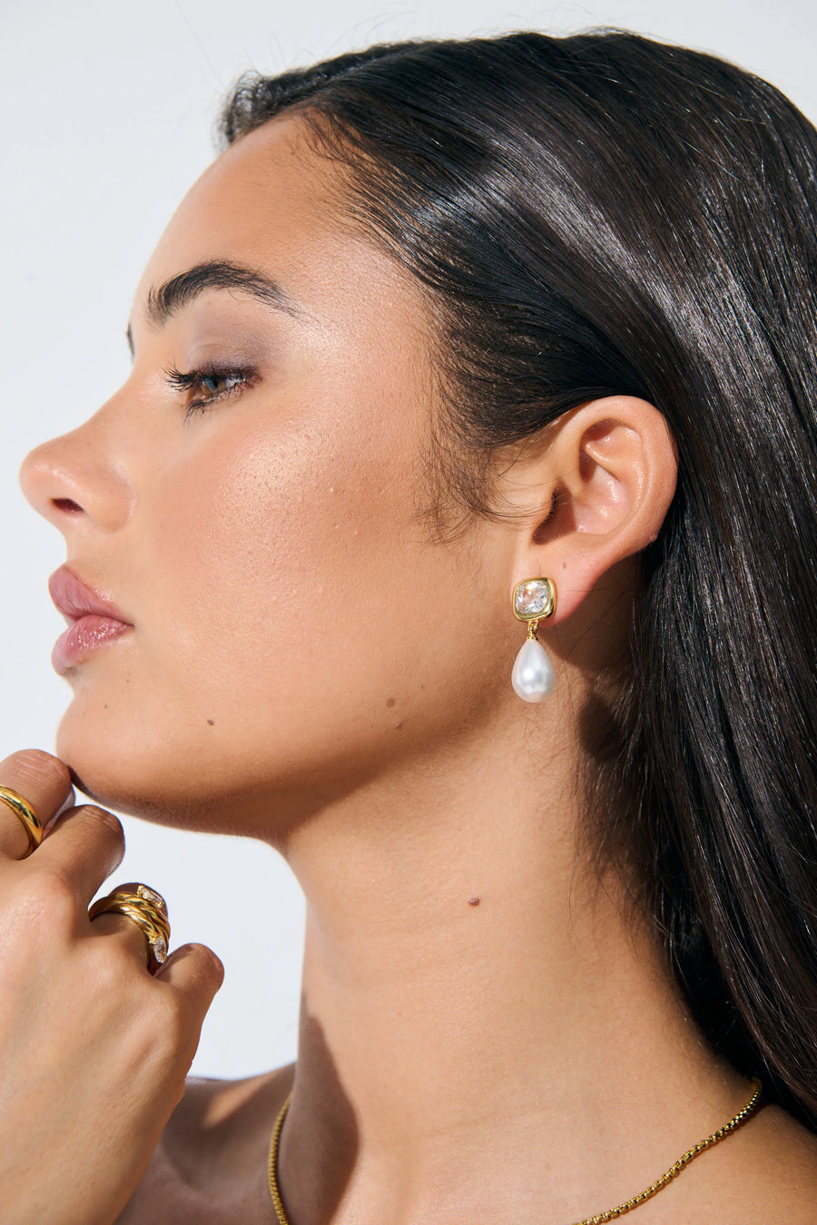 Angels Whisper - Amélie Bridal 18K Gold Plated Earrings