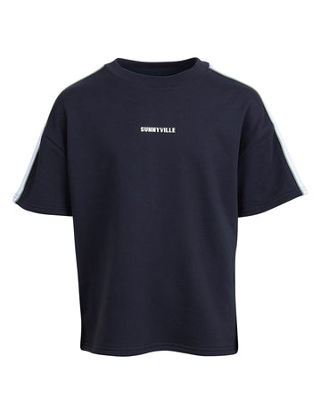 Sunnyville - Baker Tee - Navy - Kids Size 8-14
