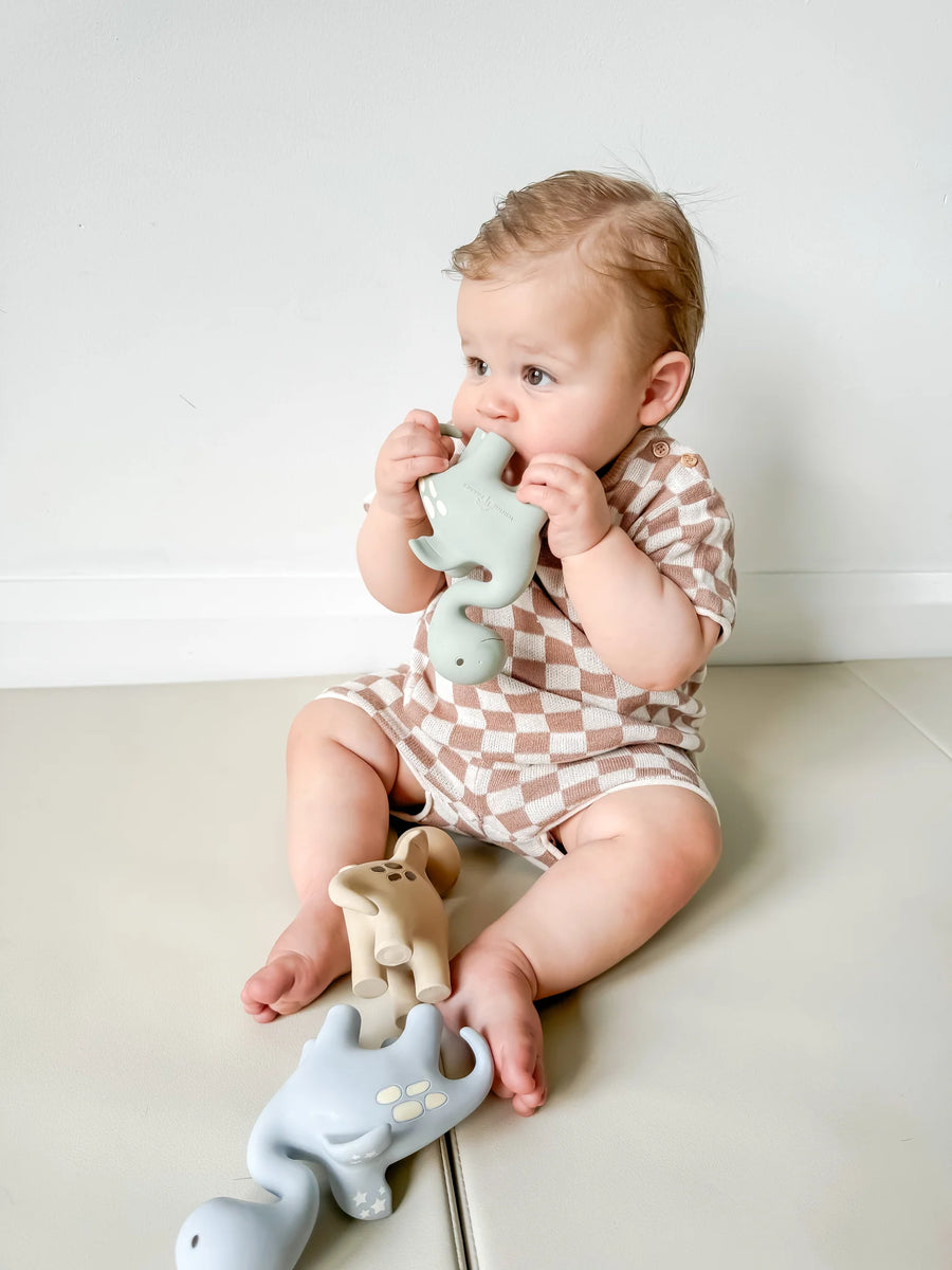 Winnie Parkes - Diplo the Dino-Dragon Teether - Sage