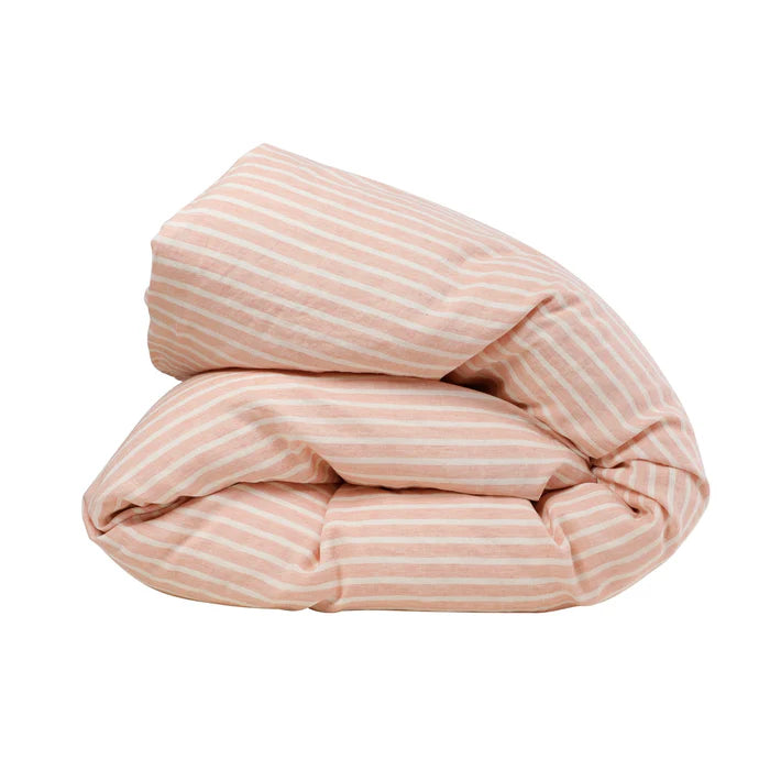 Society of Wanderers - Pesca Stripe Duvet Cover  - Queen