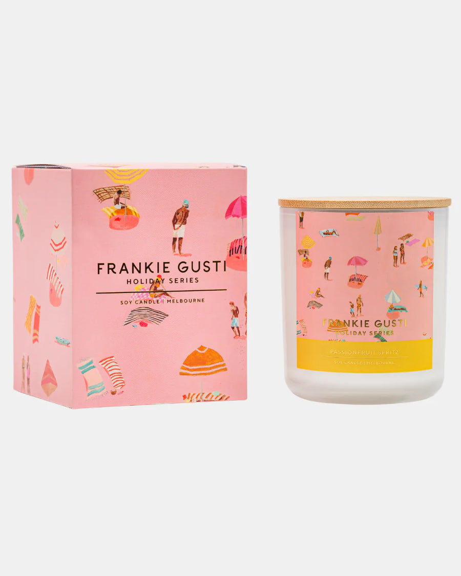 Frankie Gusti - HOLIDAY SERIES CANDLE PASSIONFRUIT SPRITZ JANEY FORBES