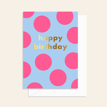 Elm Paper - Spots Birthday Neon Pink