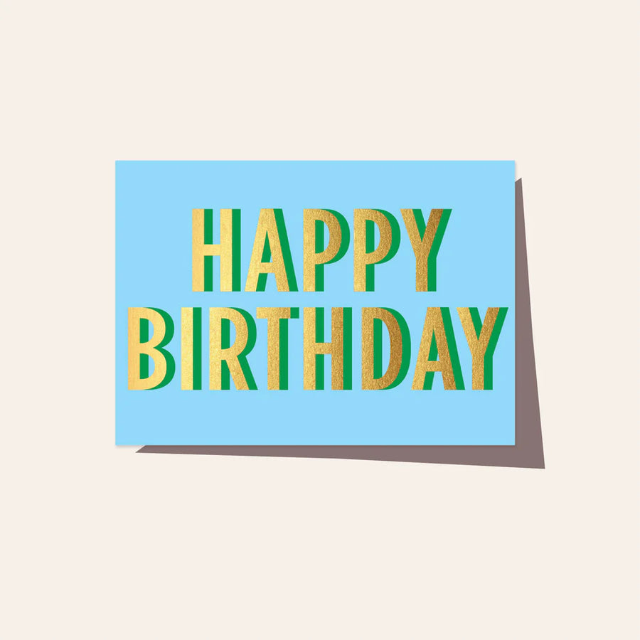 Elm Paper - Birthday Neon Marine Card