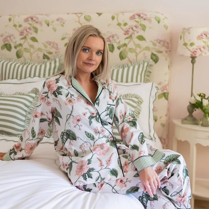 Luxe & Beau - GEORGIE PINK FLORAL PYJAMA SET