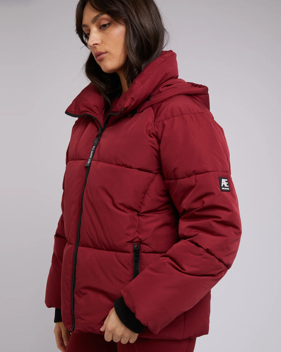 All About Eve - Remi Luxe Puffer - Port