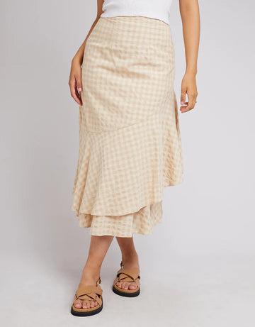 All About Eve - Georgette Maxi Skirt - Oatmeal