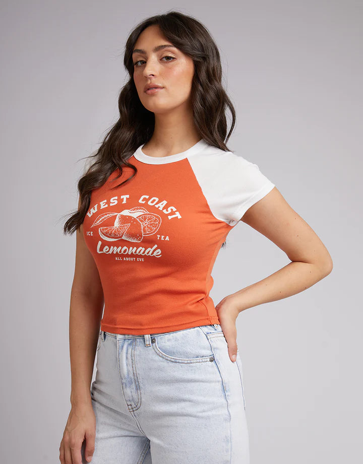 All About Eve - WEST COAST TEE - RUST