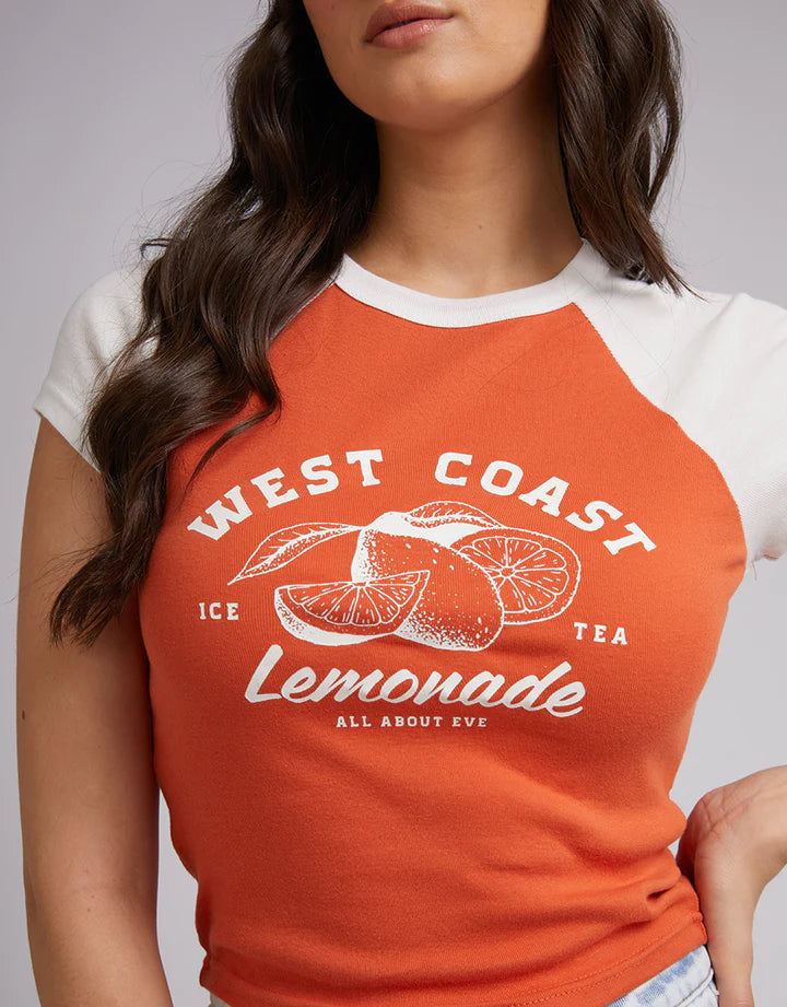 All About Eve - WEST COAST TEE - RUST