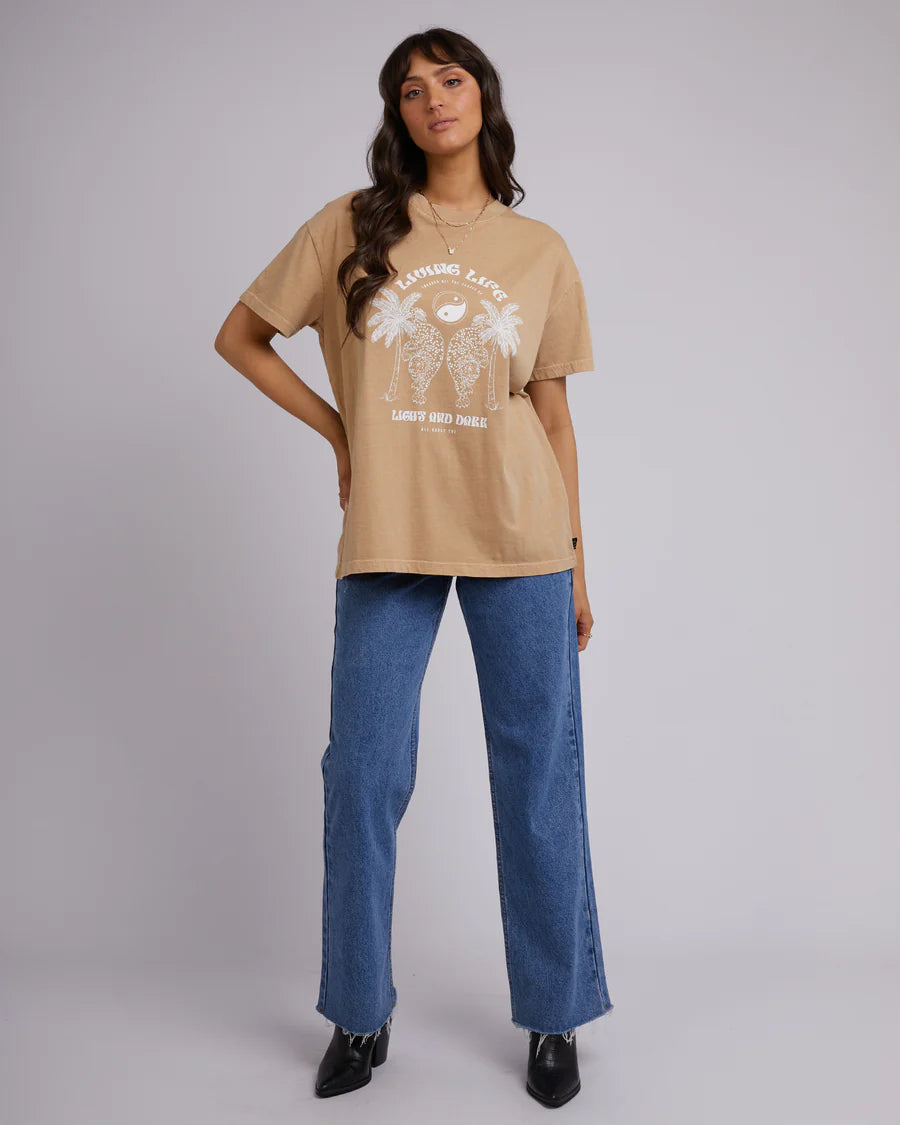 All About Eve - Living Life Standard Tee - Oatmeal