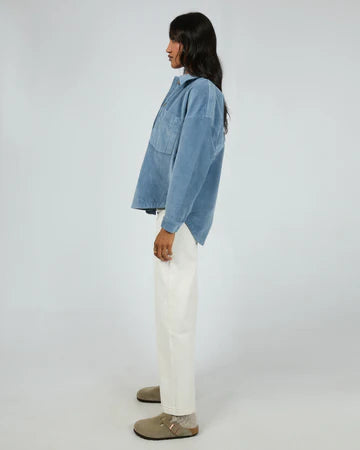 All About Eve - Emma Cord Shacket - Light Blue