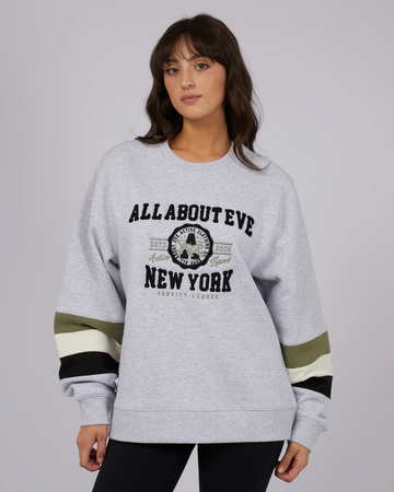 All About Eve - Ski Run Oversized Crew - Grey Marble