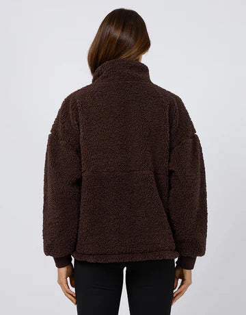 All About Eve - Amara Quarter Zip Teddy - Brown