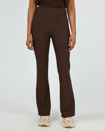 All About Eve - Active Rib Flare Legging - Brown