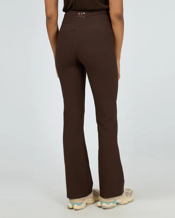All About Eve - Active Rib Flare Legging - Brown