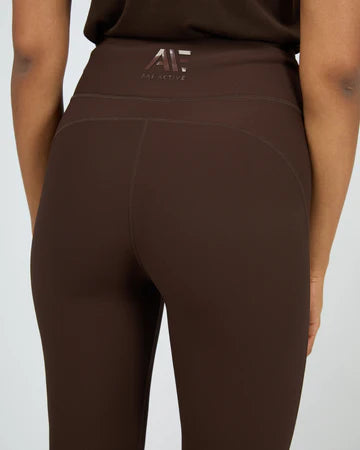 All About Eve - Active Rib Flare Legging - Brown