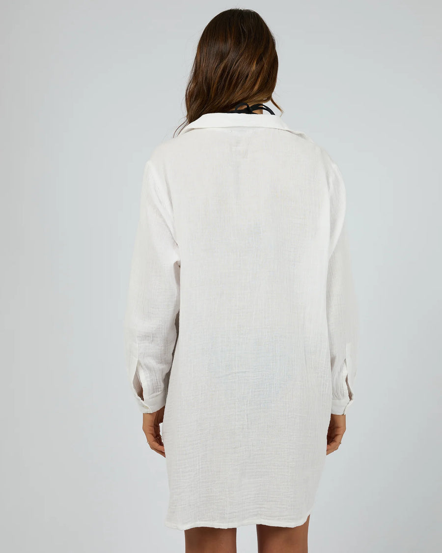 All About Eve - Selena Over Swim Shirt - Vintage White