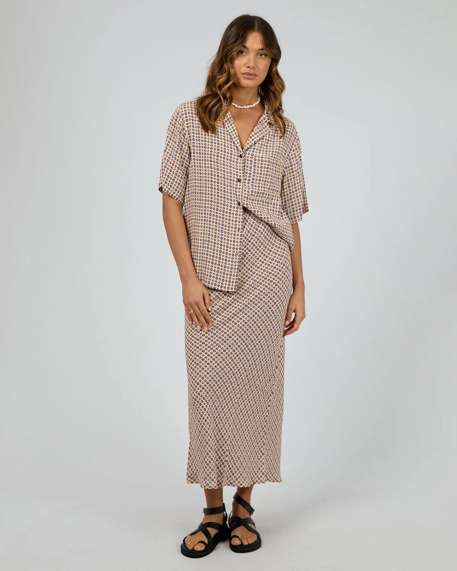 All About Eve - Harri Slip Skirt Print
