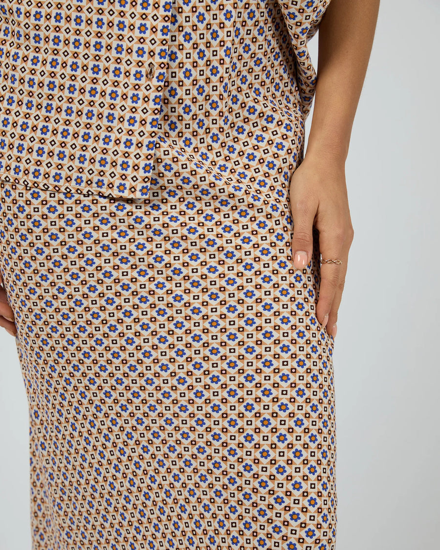 All About Eve - Harri Slip Skirt Print