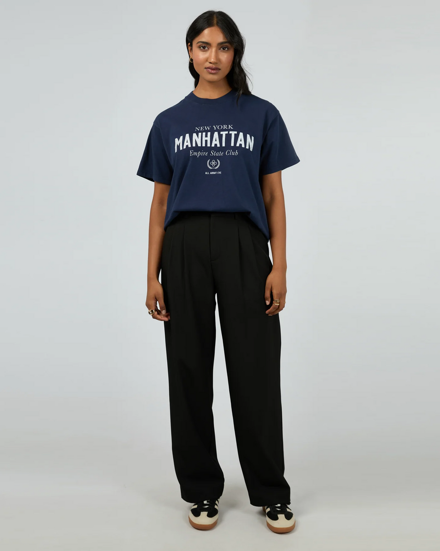 All About Eve - Manhattan Oversized Tee - Navy
