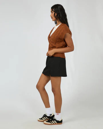 All About Eve - Brooklyn Knit Vest - Cinnamon
