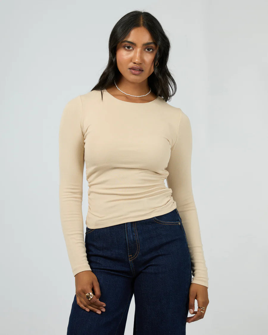 All About Eve - Kylie Long Sleeve Top - Oat