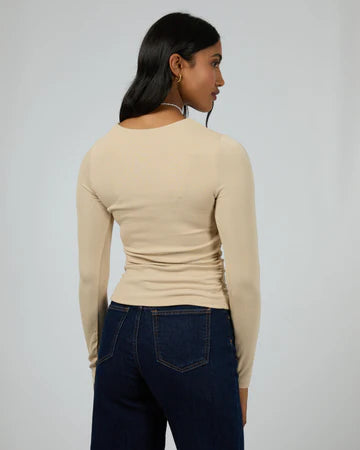 All About Eve - Kylie Long Sleeve Top - Oat