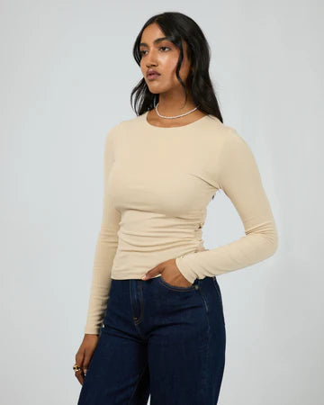 All About Eve - Kylie Long Sleeve Top - Oat