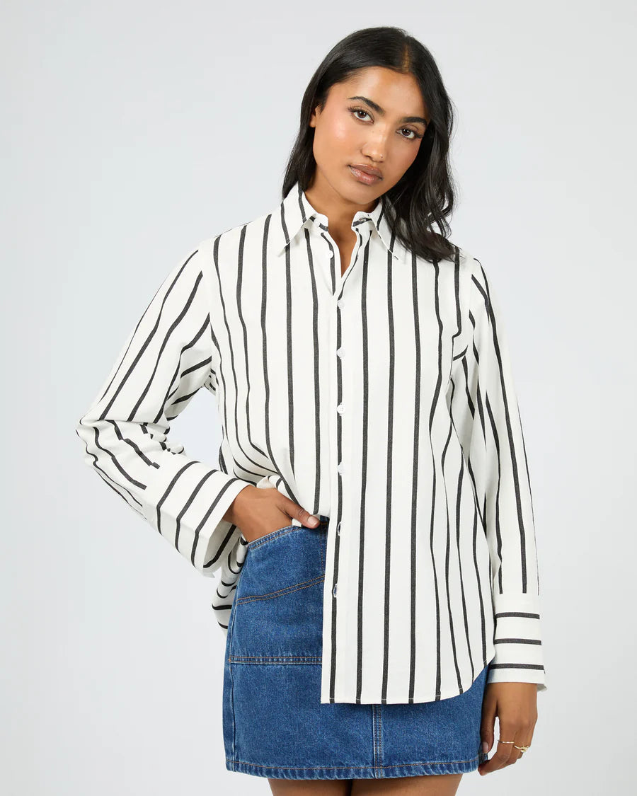 All About Eve - Marine Shirt - White