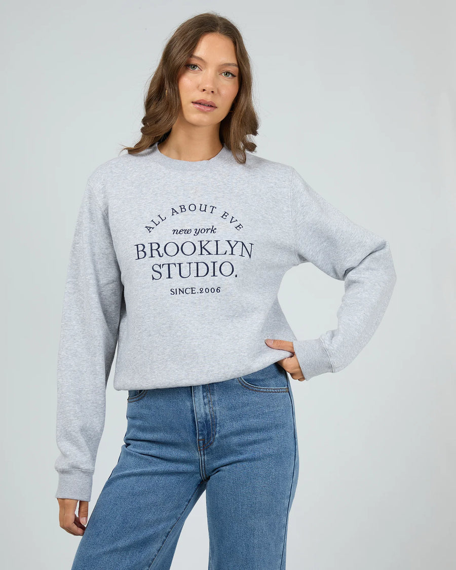 All About Eve - Brooklyn Regular Crew - Grey Marle
