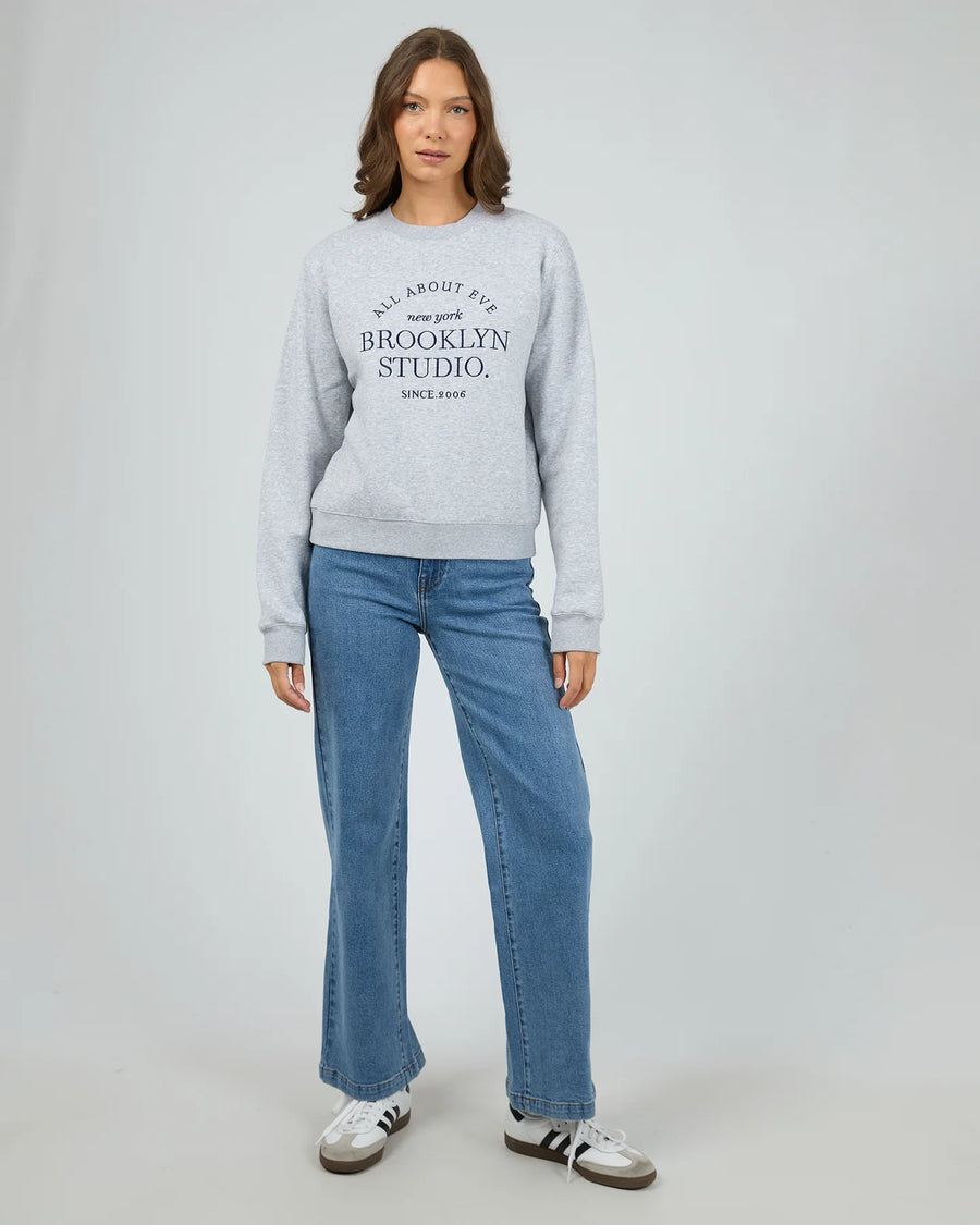 All About Eve - Brooklyn Regular Crew - Grey Marle