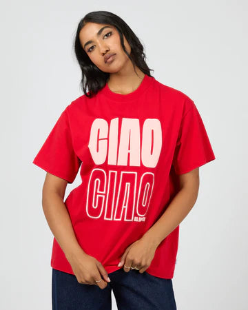 All About Eve - Ciao Ciao Relaxed Tee - Red