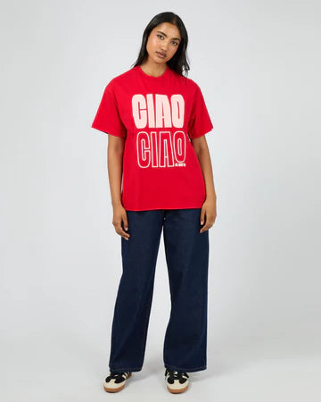 All About Eve - Ciao Ciao Relaxed Tee - Red
