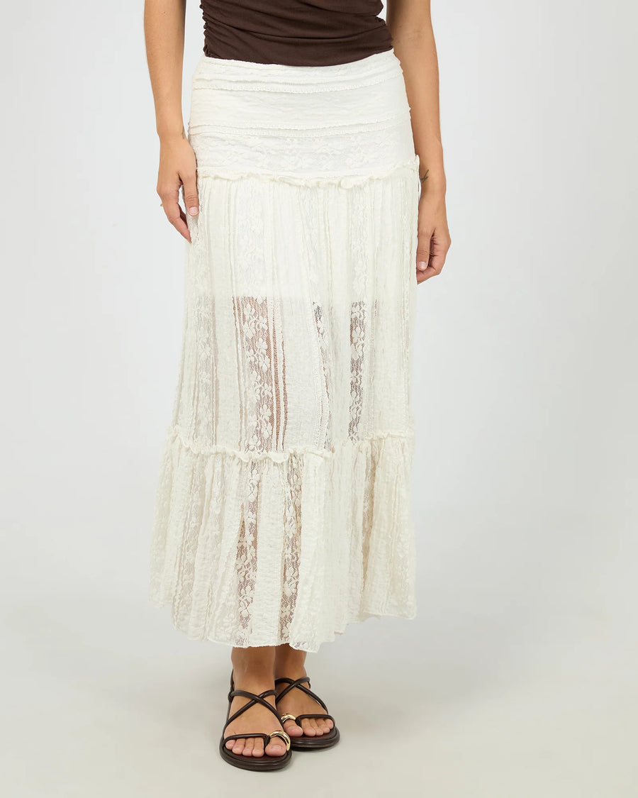 All About Eve - Jessie Maxi Skirt - Vintage White
