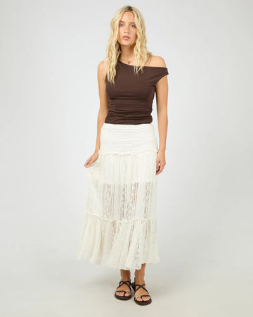 All About Eve - Jessie Maxi Skirt - Vintage White