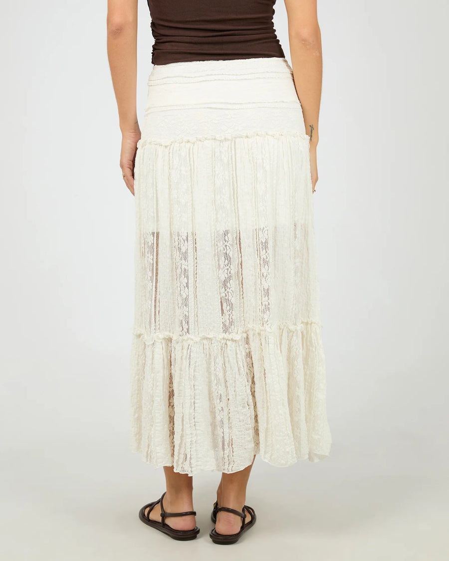 All About Eve - Jessie Maxi Skirt - Vintage White