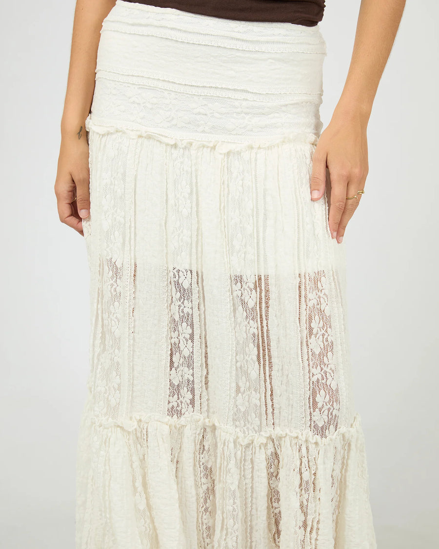 All About Eve - Jessie Maxi Skirt - Vintage White