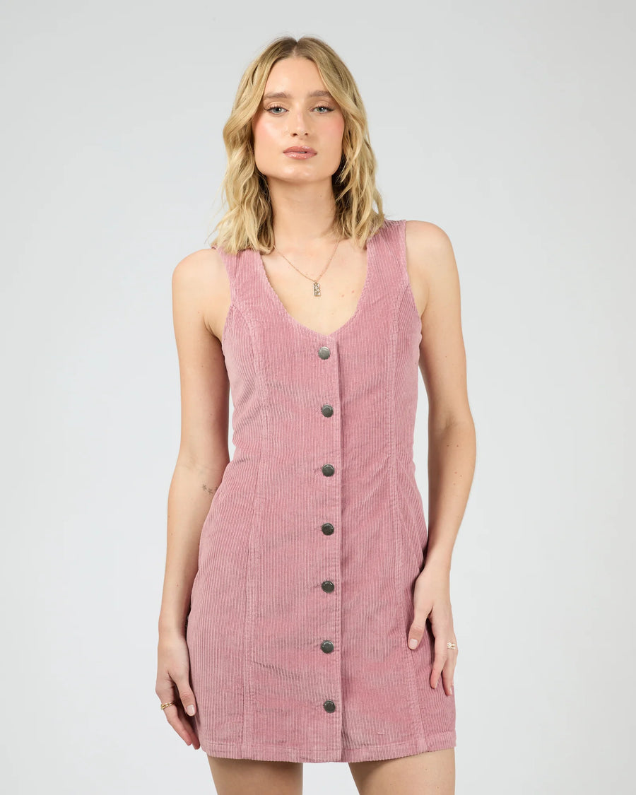 All About Eve - Bailey Cord Dress - Quartz Pink