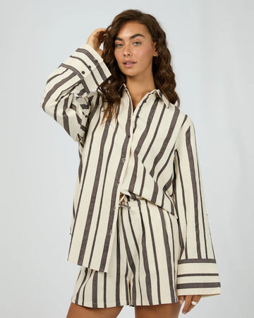 All About Eve - Rosa Stripe Shirt - Brown