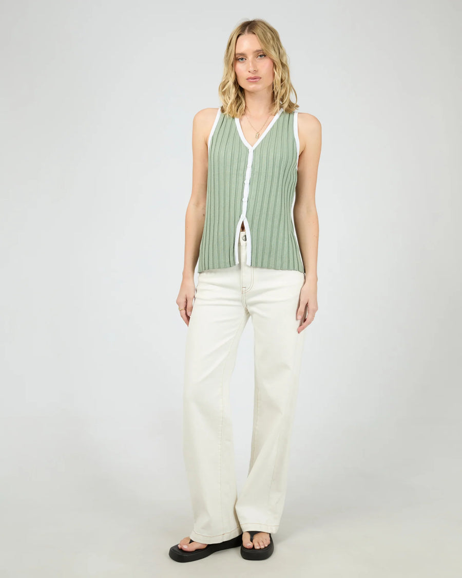 All About Eve - Sigrid Top - Sage