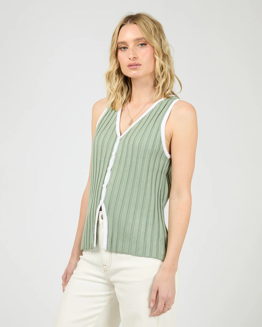 All About Eve - Sigrid Top - Sage