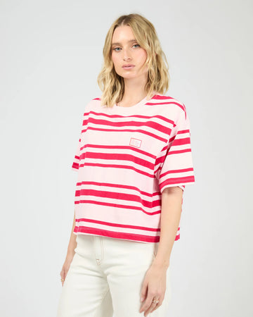 All About Eve - Ruby Crop Relaxed Tee - Red