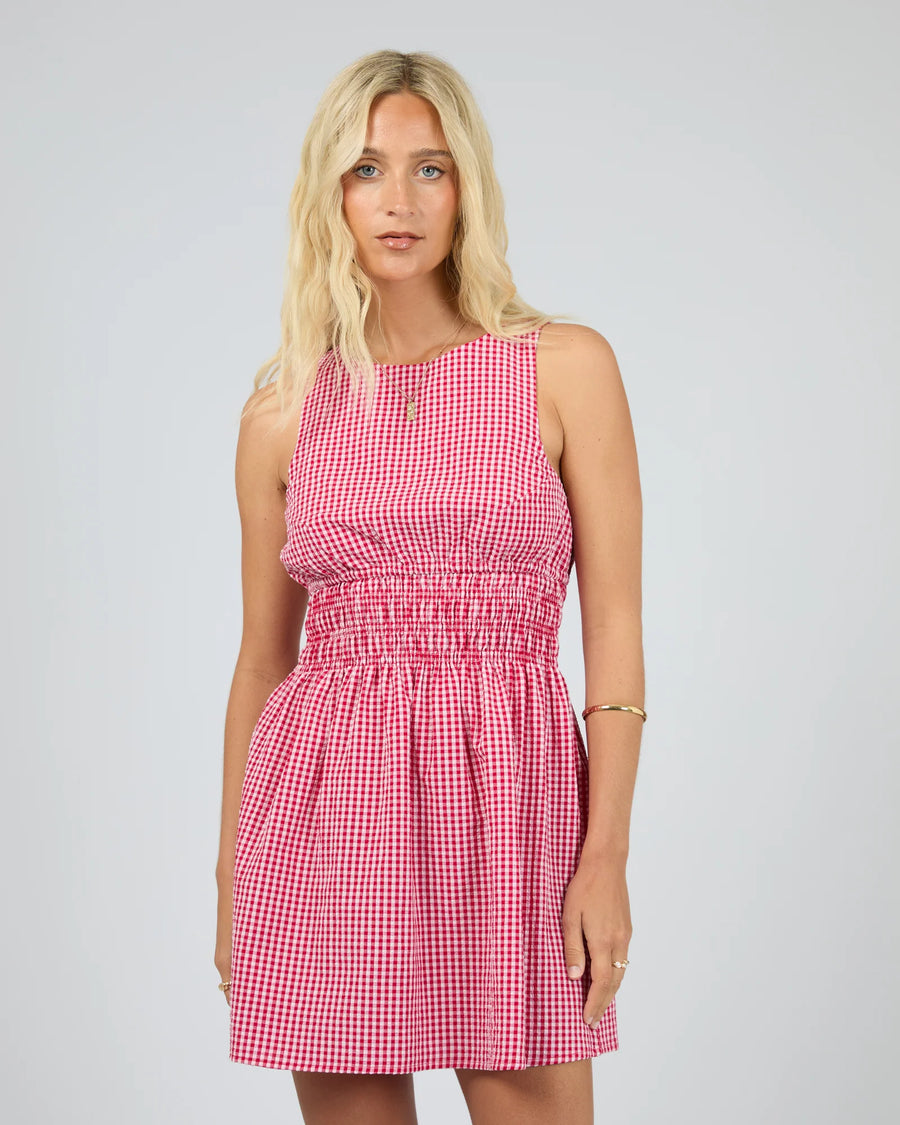 All About Eve - Lani Mini Dress - Red Check