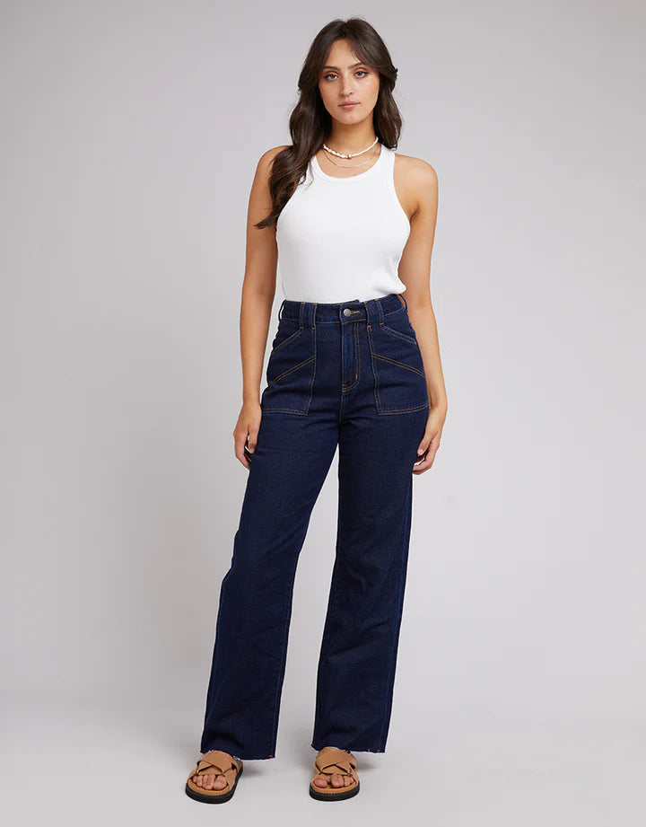 All About Eve - Becca Pant - Organic Blue