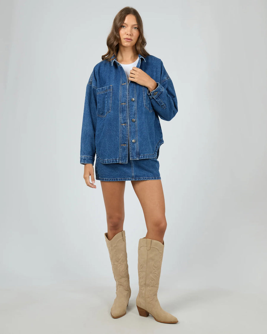 All About Eve - Dale Shacket - Heritage Blue