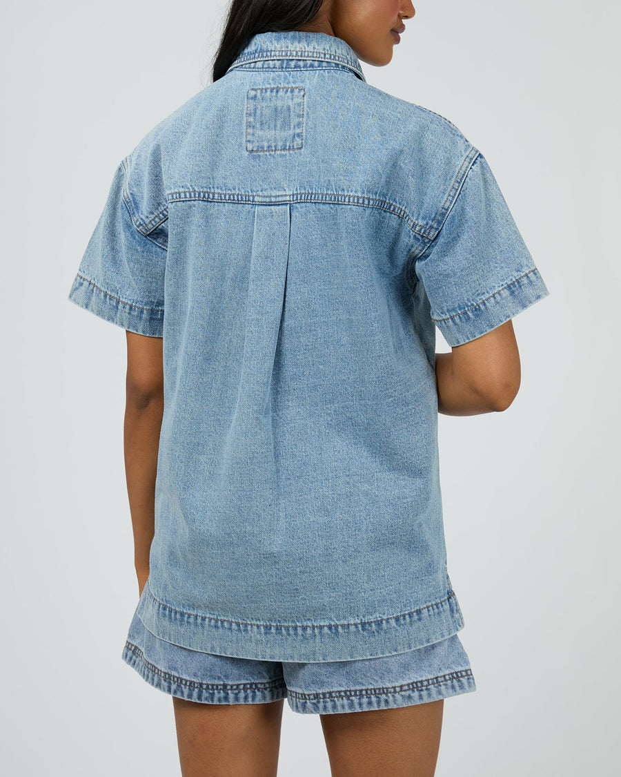 All About Eve - Simi Denim Shirt - Light Blue