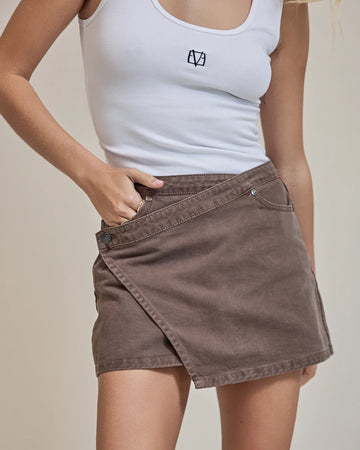 All About Eve - Lenni Mini Skort - Coco