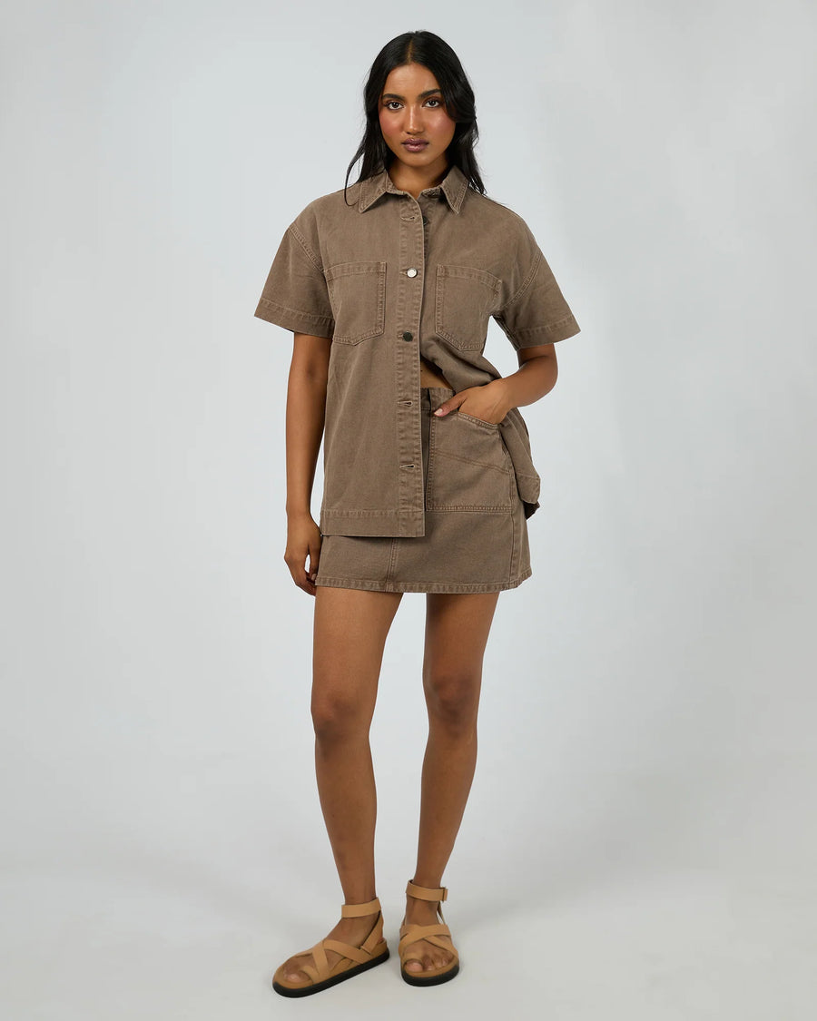 All About Eve - Simi Denim Shirt - Cocoa