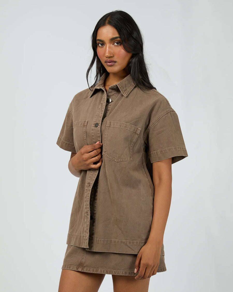 All About Eve - Simi Denim Shirt - Cocoa